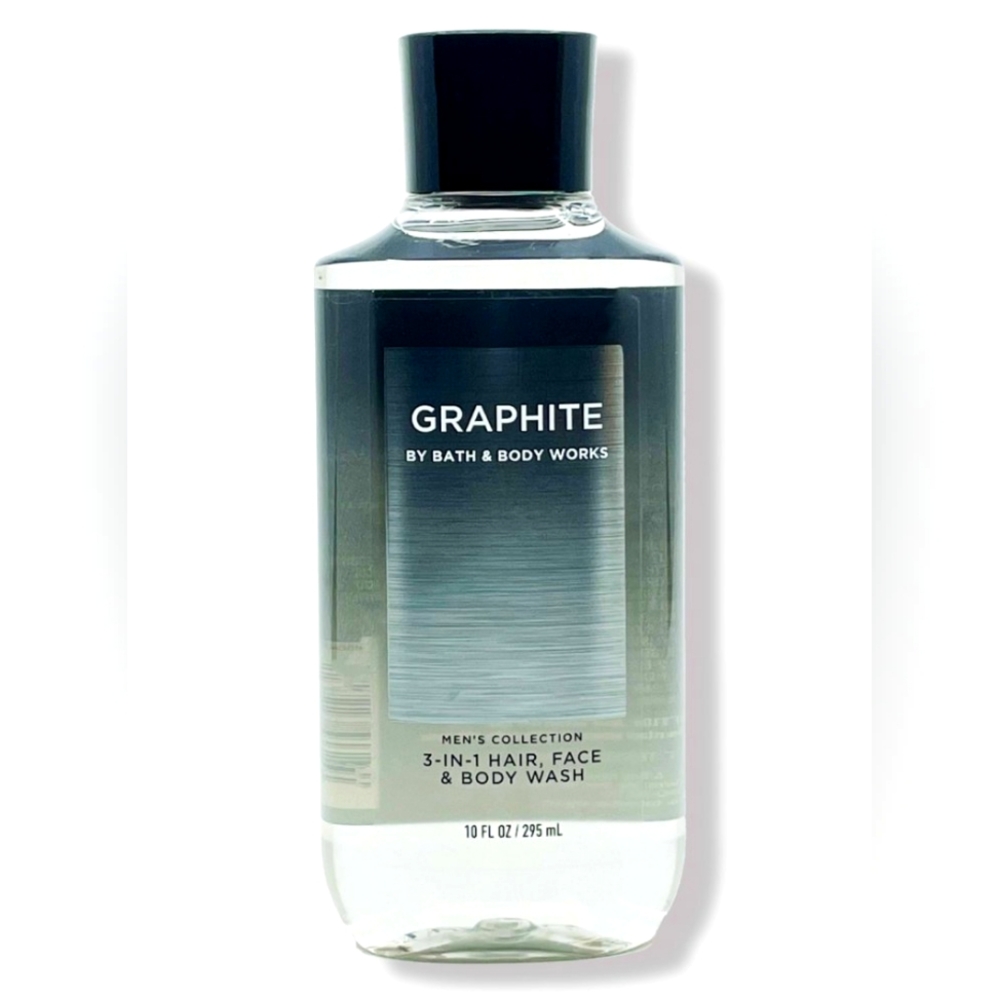 Bath & Body Works Men's Collection 3-In-1 Hair, Face & Body Wash 10oz (Graphite)